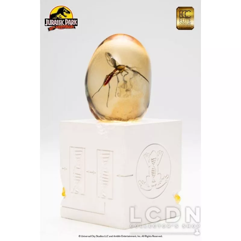 Jurassic Park statuette Elephant Mosquito in Amber 10 cm (boite cartonnée descellée)