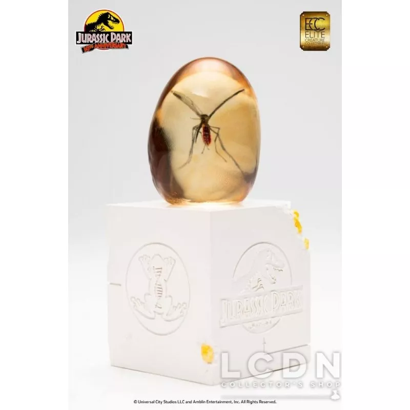 Jurassic Park statuette Elephant Mosquito in Amber 10 cm (boite cartonnée descellée)