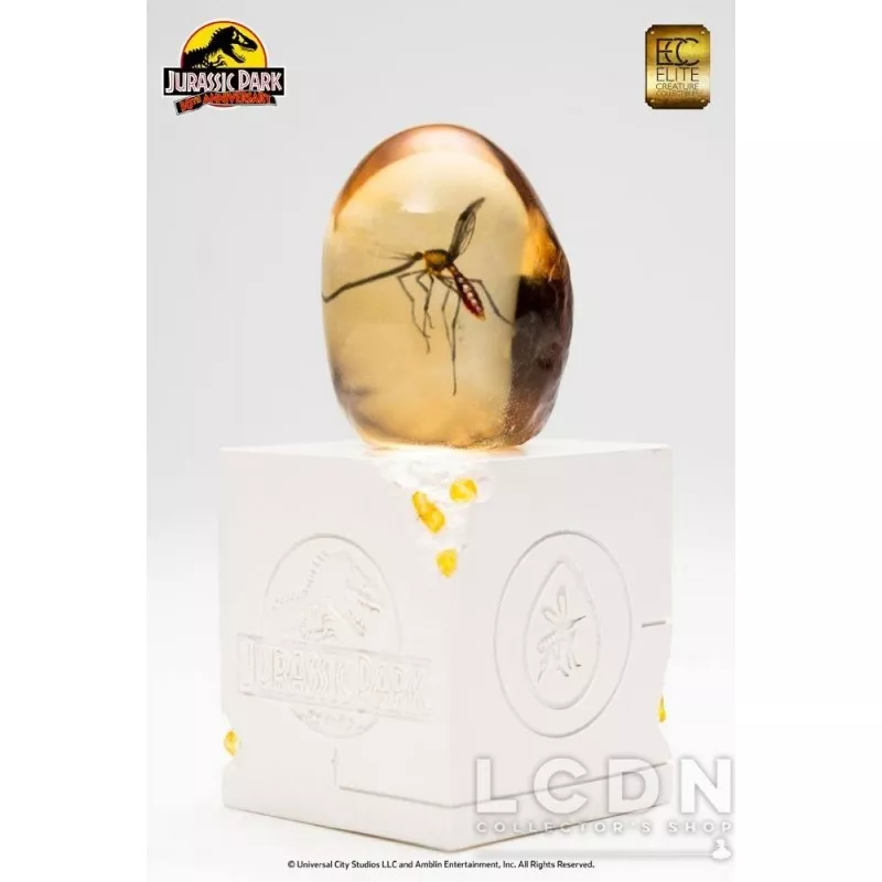 Jurassic Park statuette Elephant Mosquito in Amber 10 cm (boite cartonnée descellée)