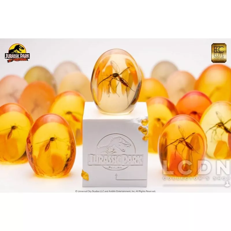 Jurassic Park statuette Elephant Mosquito in Amber 10 cm (boite cartonnée descellée)