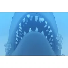 Les Dents de la Mer (Jaws) 3D Film Poster 28cm
