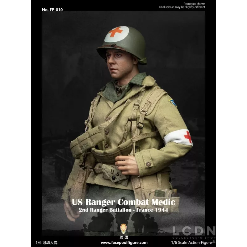 WWII US Ranger Combat Medic France 1944 Collectible Action Figurine 1/6 Facepoolfigure FP-010