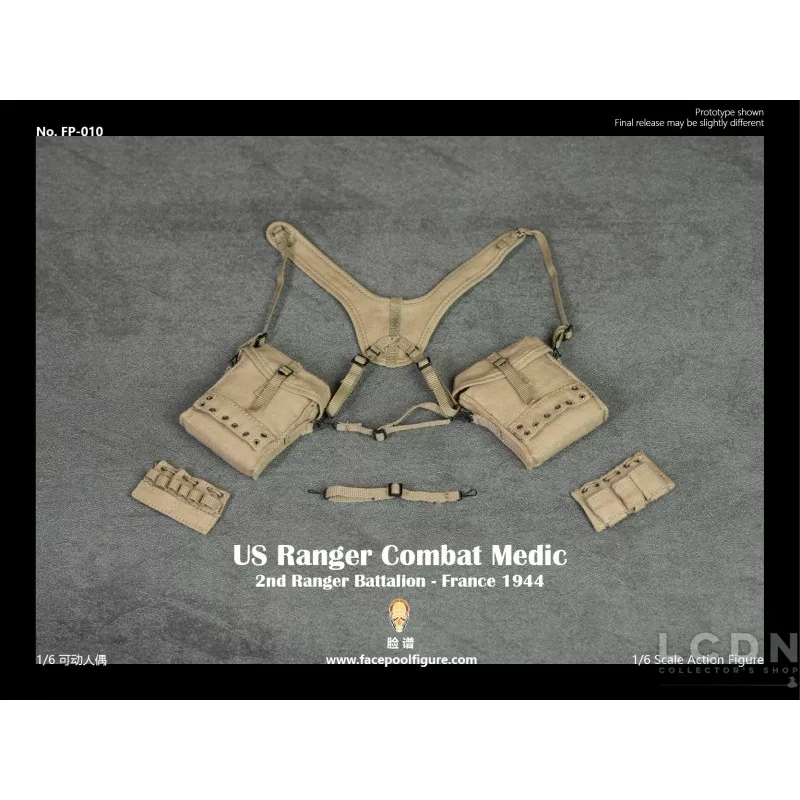 WWII US Ranger Combat Medic France 1944 Collectible Action Figurine 1/6 Facepoolfigure FP-010