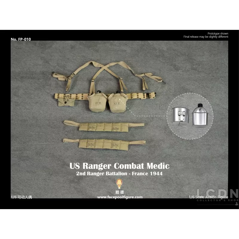 WWII US Ranger Combat Medic France 1944 Collectible Action Figurine 1/6 Facepoolfigure FP-010