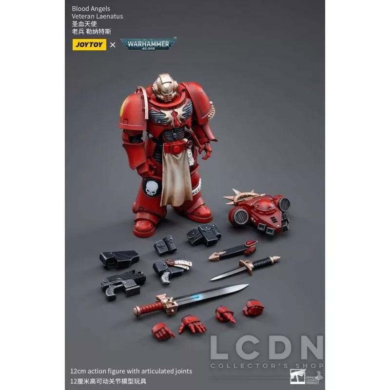 Warhammer 40k Action Figure 1/18 Blood Angels Veteran Laenatus Joytoy 12cm
