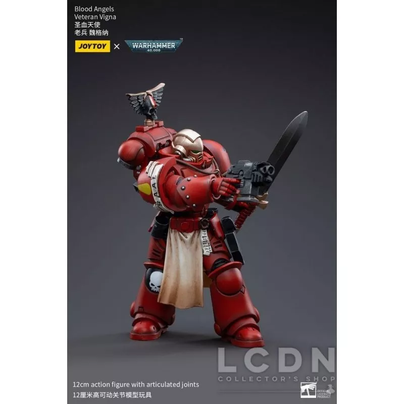 Warhammer 40k Action Figurine 1/18 Blood Angels Veteran Vigna Joytoy 12cm