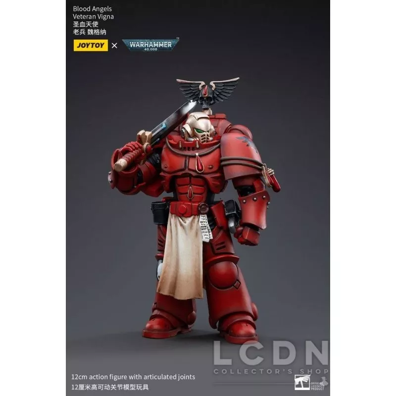 Warhammer 40k Action Figurine 1/18 Blood Angels Veteran Vigna Joytoy 12cm
