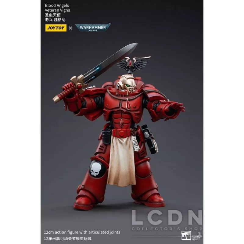 Warhammer 40k Action Figurine 1/18 Blood Angels Veteran Vigna Joytoy 12cm