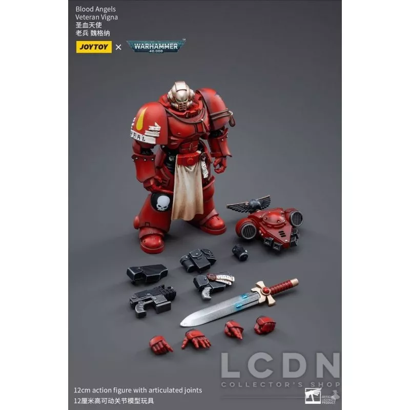 Warhammer 40k Action Figurine 1/18 Blood Angels Veteran Vigna Joytoy 12cm