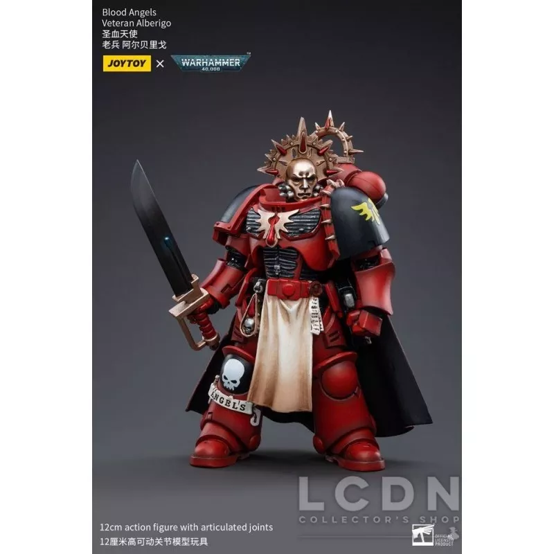 Warhammer 40k Action Figure 1/18 Blood Angels Veteran Alberigo Joytoy 12cm