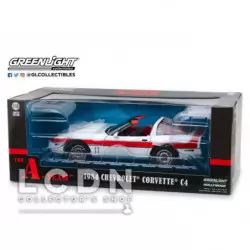 L'Agence Tous Risques A-Team Futé 1984 Chevrolet Corvette C4 13532 1/18
