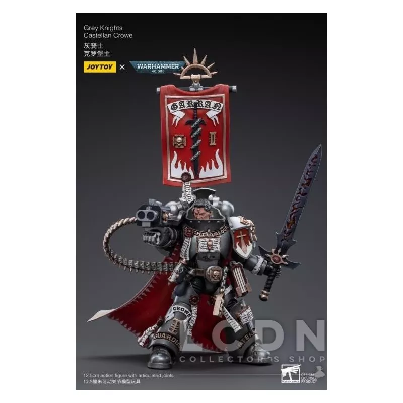 Warhammer 40k Action Figurine 1/18 Grey Knights Castellan Crowe Joytoy 12cm