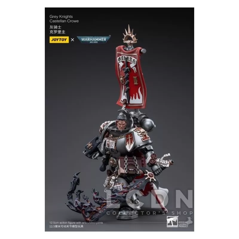Warhammer 40k Action Figurine 1/18 Grey Knights Castellan Crowe Joytoy 12cm