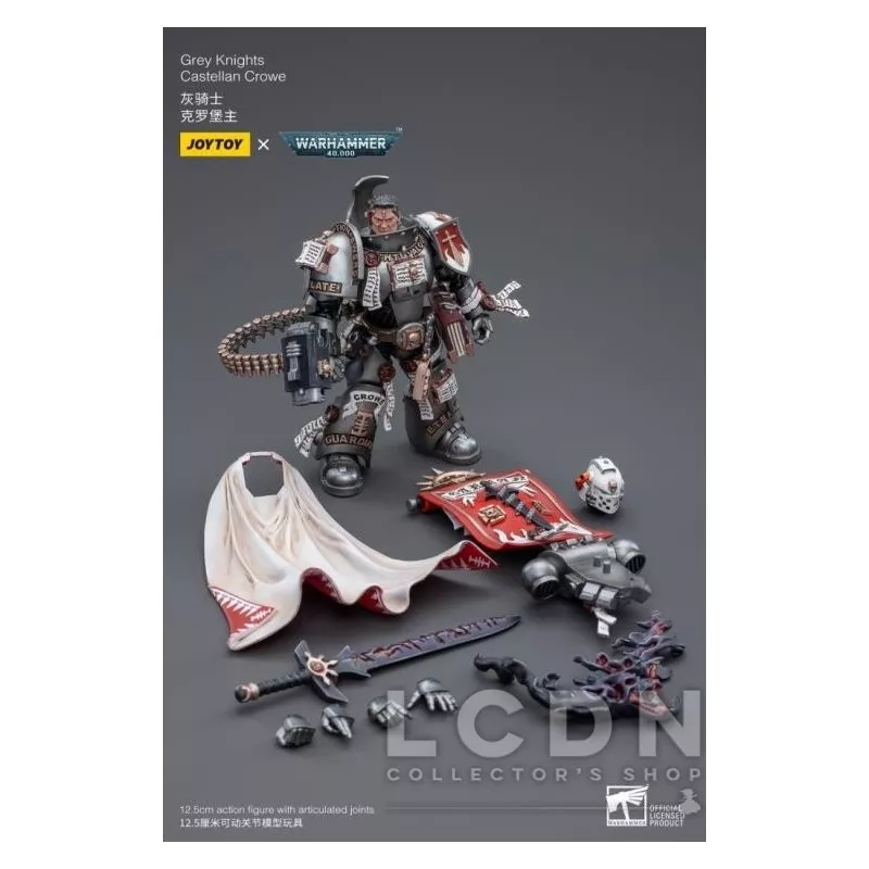 Warhammer 40k Action Figurine 1/18 Grey Knights Castellan Crowe Joytoy 12cm