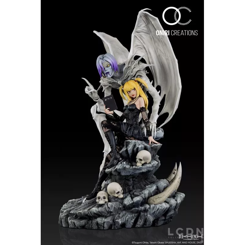 祝開店！大放出セール開催中 Death Note Oniri 43cm Statue 1/6 Rem Shinigami & Amane Misa コミック・アニメ
