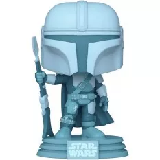 Star Wars: The Mandalorian POP! Télévision Holograme Mando Glows in the Dark Special Edition Vinyle Figurine 10cm N°345