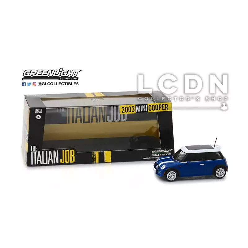 The Italian Job 2003 Mini Cooper S Bleu 86546 1/43