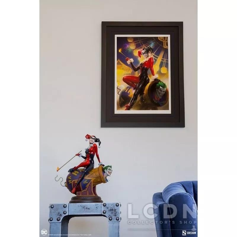 DC Comics Statue Diorama Harley Quinn et Le Joker 35cm