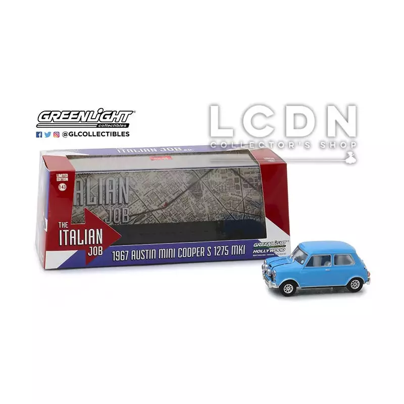 The Italian Job 1967 Mini Cooper S Blue 86549 1/43
