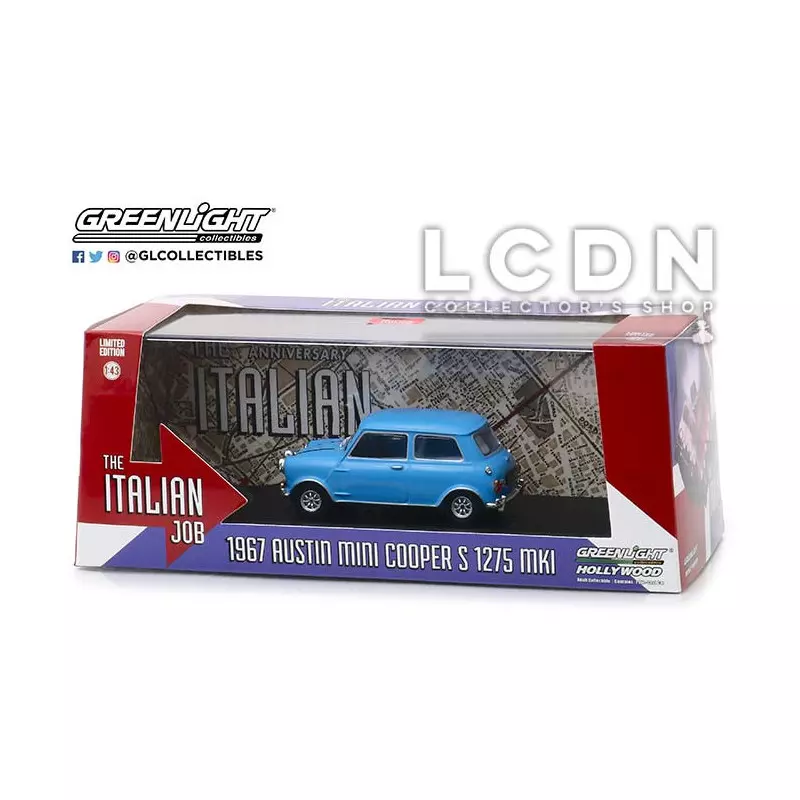 The Italian Job 1967 Mini Cooper S Blue 86549 1/43