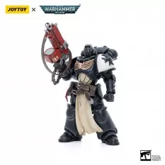 Warhammer 40k Pack de 4 Action Figurines 1/18 Black Templars Army Primaris Crusader Squad Joytoy 12cm