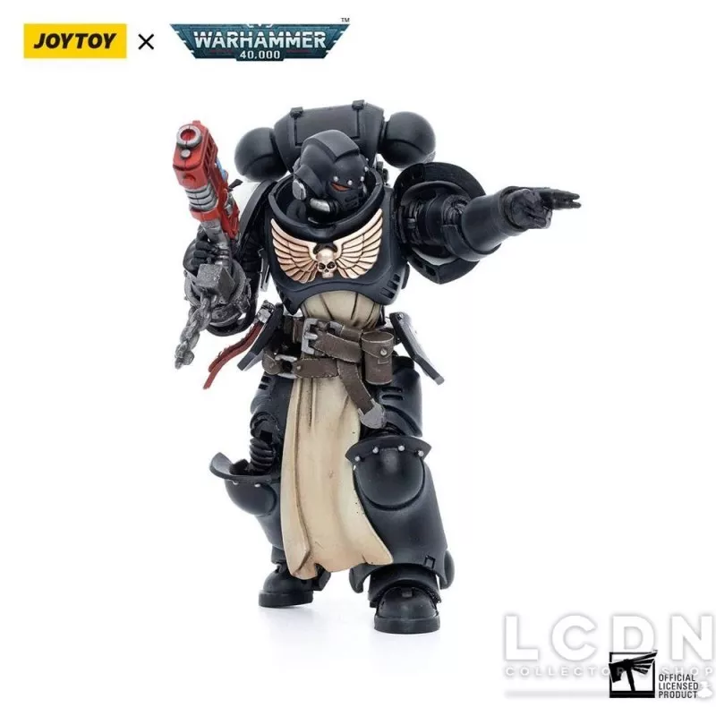 Warhammer 40k Pack de 4 Action Figurines 1/18 Black Templars Army Primaris Crusader Squad Joytoy 12cm