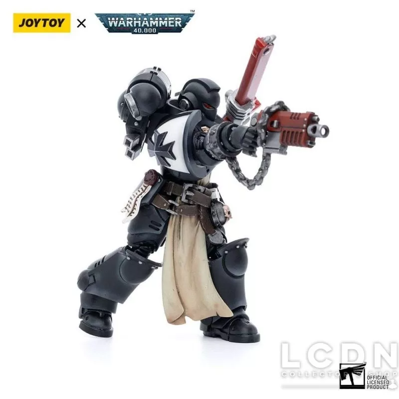 Warhammer 40k Pack de 4 Action Figurines 1/18 Black Templars Army Primaris Crusader Squad Joytoy 12cm