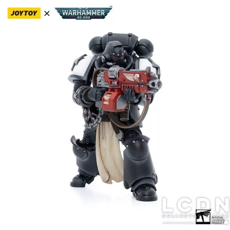 Warhammer 40k Pack de 4 Action Figurines 1/18 Black Templars Army Primaris Crusader Squad Joytoy 12cm