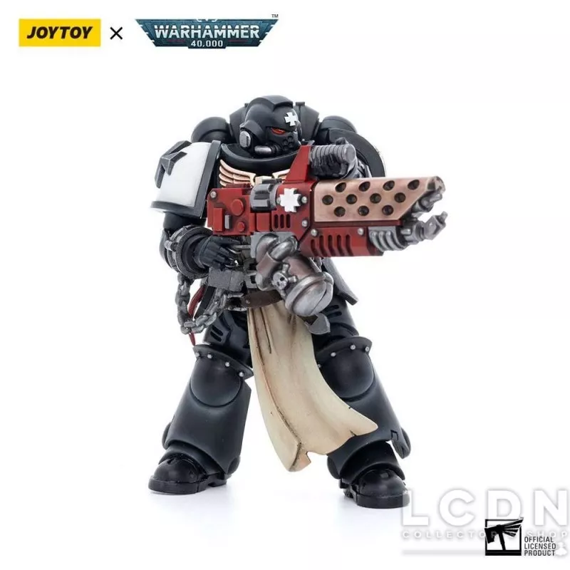 Warhammer 40k Pack de 4 Action Figurines 1/18 Black Templars Army Primaris Crusader Squad Joytoy 12cm