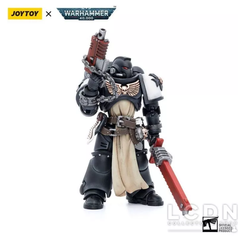Warhammer 40k Pack de 4 Action Figurines 1/18 Black Templars Army Primaris Crusader Squad Joytoy 12cm