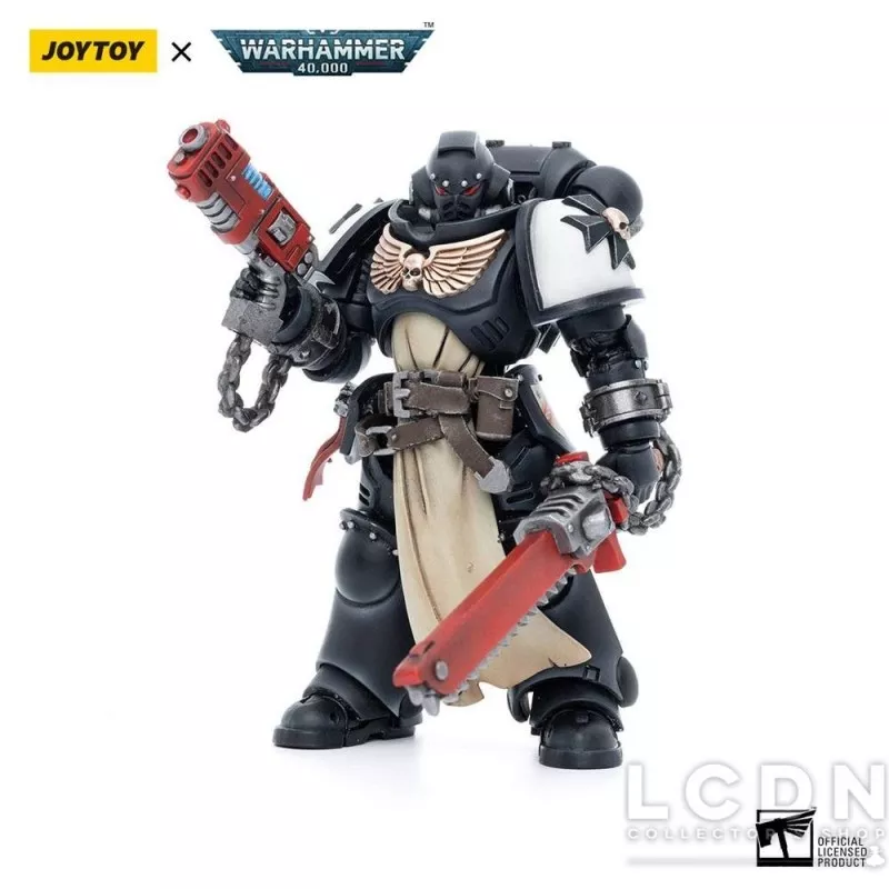 Warhammer 40k Pack de 4 Action Figurines 1/18 Black Templars Army Primaris Crusader Squad Joytoy 12cm