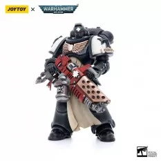 Warhammer 40k Pack de 4 Action Figurines 1/18 Black Templars Army Primaris Crusader Squad Joytoy 12cm