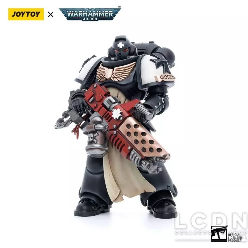 Warhammer 40k Pack de 4 Action Figurines 1/18 Black Templars Army Primaris Crusader Squad Joytoy 12cm