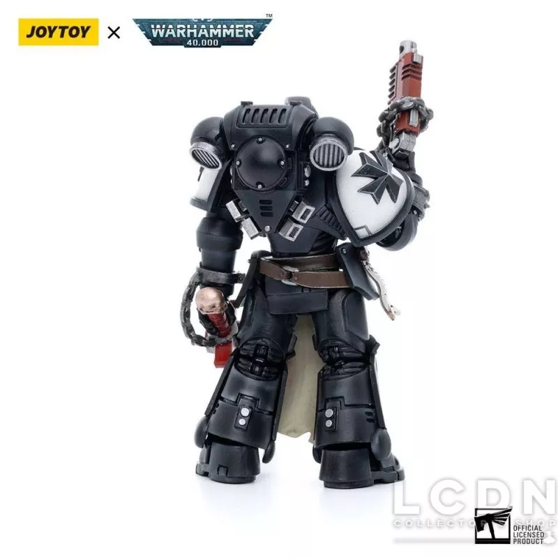 Warhammer 40k Pack de 4 Action Figurines 1/18 Black Templars Army Primaris Crusader Squad Joytoy 12cm