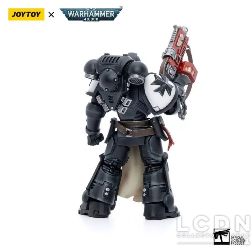 Warhammer 40k Pack de 4 Action Figurines 1/18 Black Templars Army Primaris Crusader Squad Joytoy 12cm