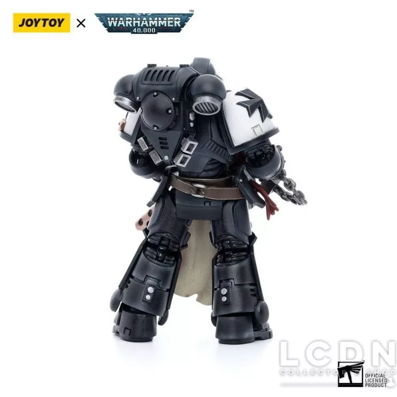 Warhammer 40k Pack de 4 Action Figurines 1/18 Black Templars Army Primaris Crusader Squad Joytoy 12cm