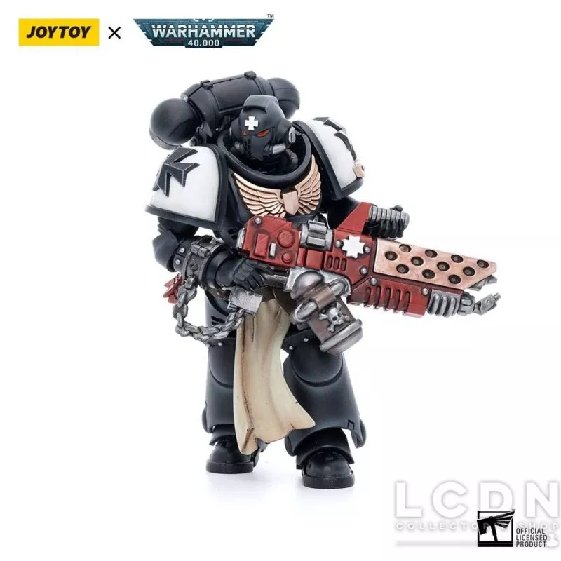 Warhammer 40k Pack de 4 Action Figurines 1/18 Black Templars Army Primaris Crusader Squad Joytoy 12cm