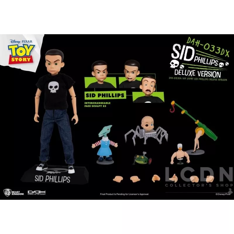 Toy Story Dynamic Action Heroes Action Figure 1/9 Sid Phillips Deluxe Version 14cm