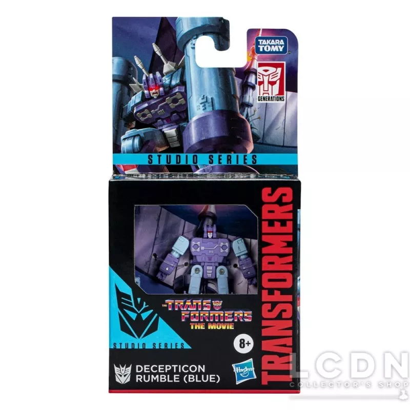 Transformers: The Movie Studio Series Action Figure Core Class Decepticon Rumble (Blue) 9cm