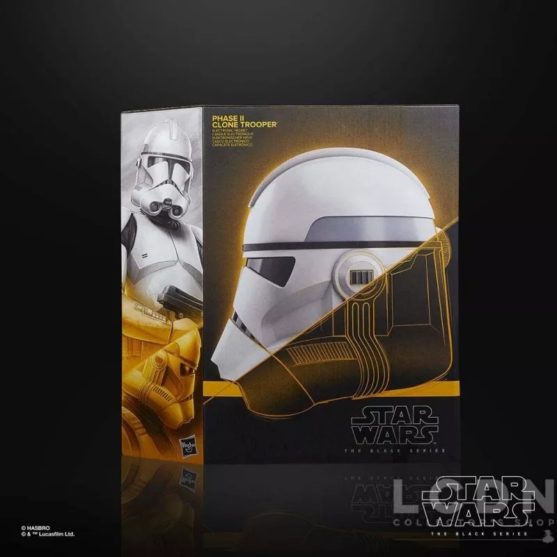 Star Wars: The Clone Wars Black Series Casque Electronique 1/1 Phase II Clone Trooper