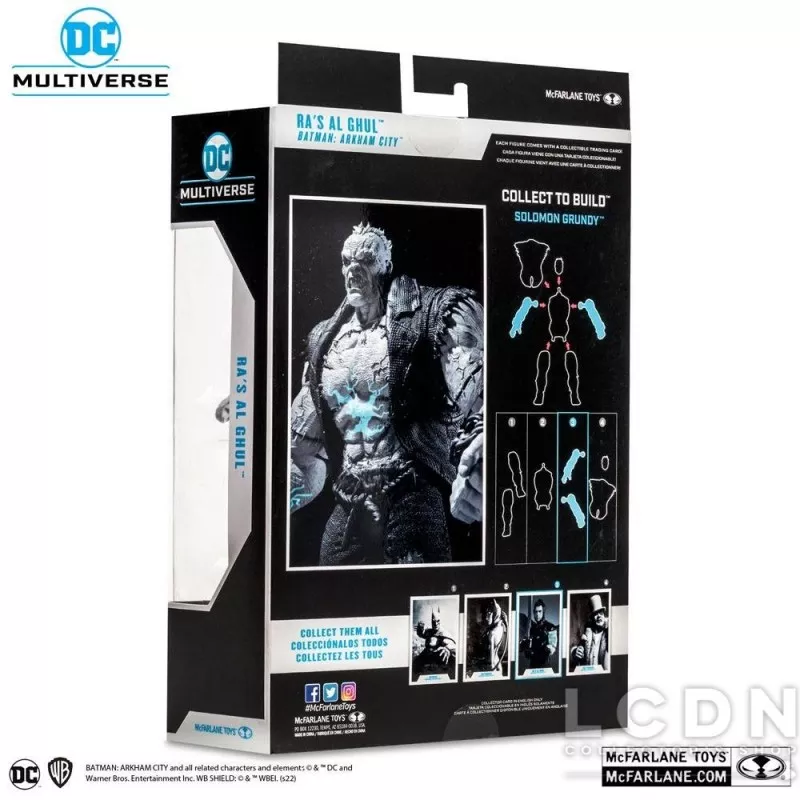 DC Gaming Action Figurine Build A Ra&#039;s Al Ghul Gold Label (Batman: Arkham City) 18cm