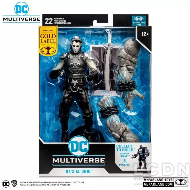 DC Gaming Action Figurine Build A Ra&#039;s Al Ghul Gold Label (Batman: Arkham City) 18cm