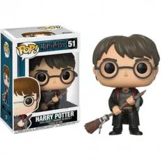 Harry Potter POP! Movies Harry with Firebolt Vinyl Figure 10cm N°51