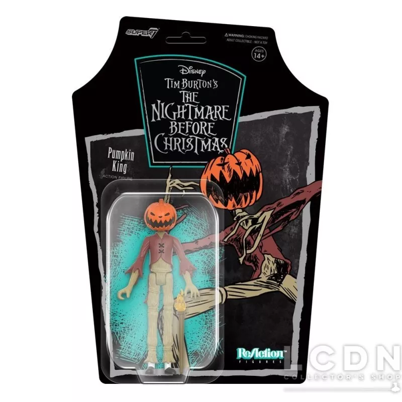L&#039;étrange Noël de Mr. Jack (The Nightmare Before Christmas) Action Figurine ReAction Pumpkin King 10cm
