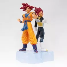 Dragon Ball Z Dokkan Battle Collab 2022 Goku SSJ GOD Statue Vol. 1 18cm