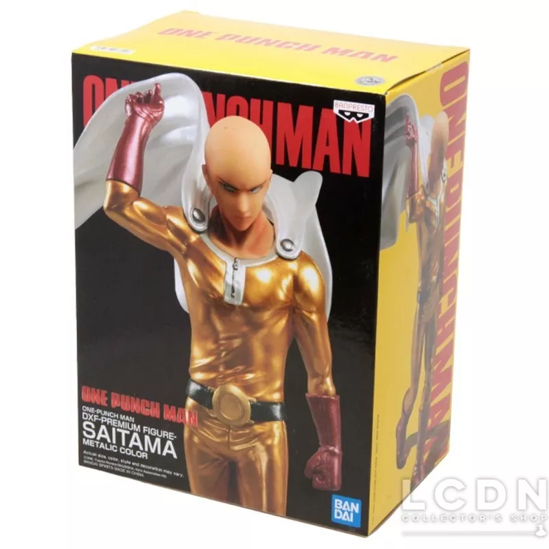 One Punch Man Statue PVC DXF Saitama Metalic Color 20cm