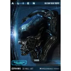 Alien 3D Wall Art Warrior Alien Head Trophy Open Mouth Version 58 cm