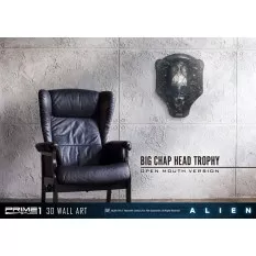 Alien 3D Wall Art Warrior Alien Head Trophy Open Mouth Version 58 cm