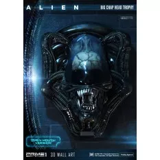 Alien 3D Wall Art Warrior Alien Head Trophy Open Mouth Version 58 cm