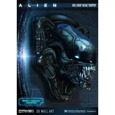 Alien 3D Wall Art Warrior Alien Head Trophy Open Mouth Version 58 cm